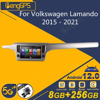 Par Volkswagen Lamando 2015. - 2021. Gadam Android Auto Radio 2Din Stereo Uztvērēju Autoradio Multimediju Atskaņotājs, Galvu Vienība Ekrāns