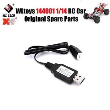 WLtoys 144001 1/14 RC Auto Oriģinālās Rezerves Daļas, 7.4 V-USB Uzlādes Kabelis, Rezerves Daļas