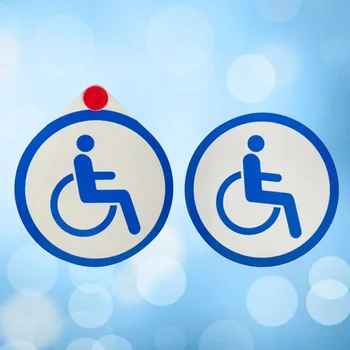 10 Loksnes Invalīdu Uzlīmes Portatīvo Praktiski Pastable Invalīdu Piekļuves Sign Auto Iekštelpu Āra